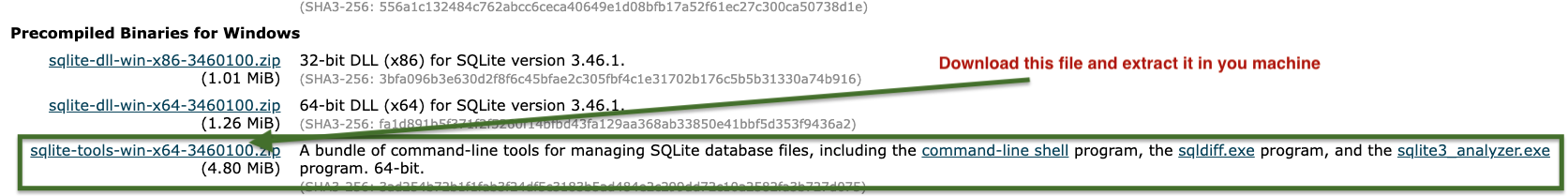 Which file to download?